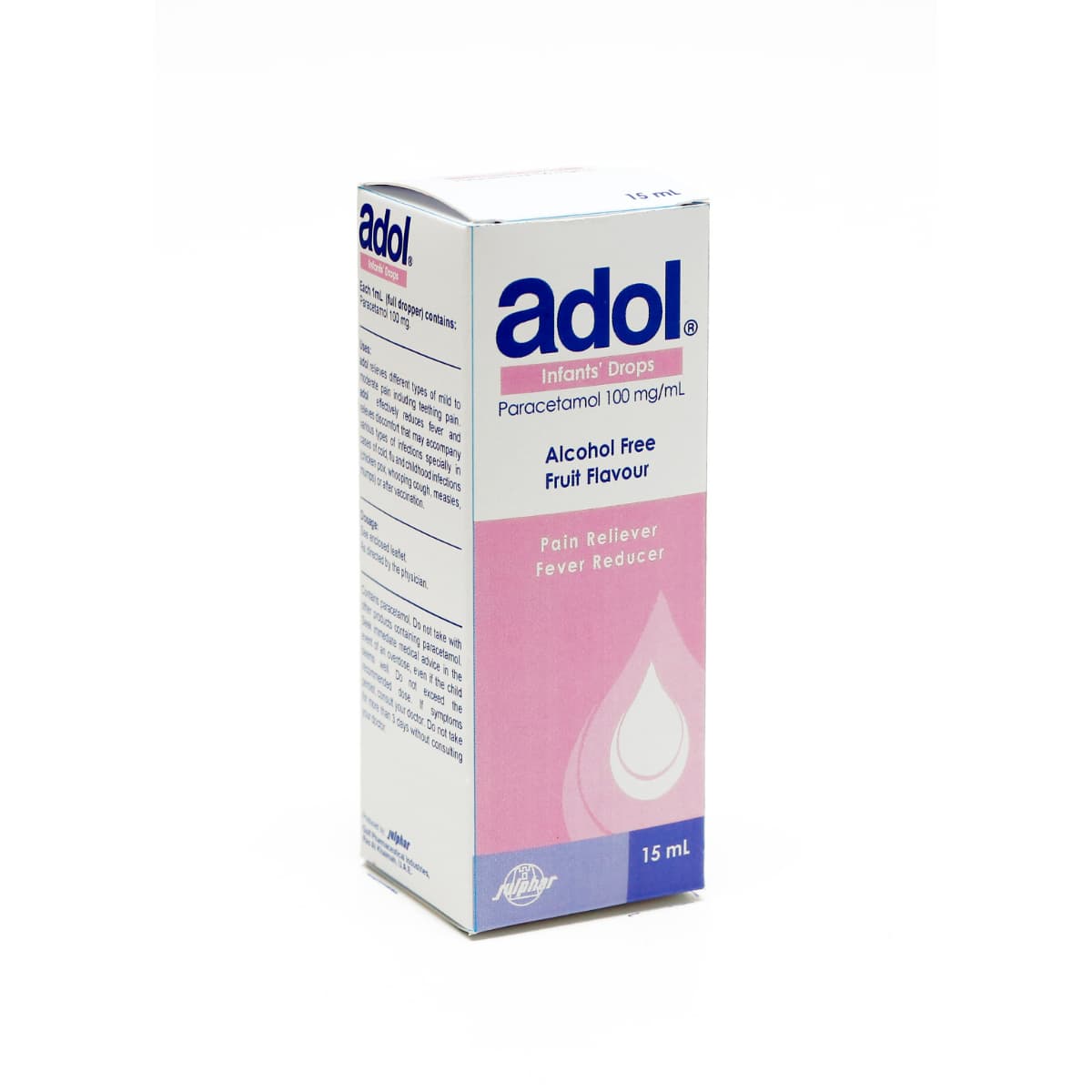 Adol, Paracetamol, Antipyretic at Analgesic 100Mg/Ml, Oral Drops - 15 Ml (Larawan 1 ng 1)