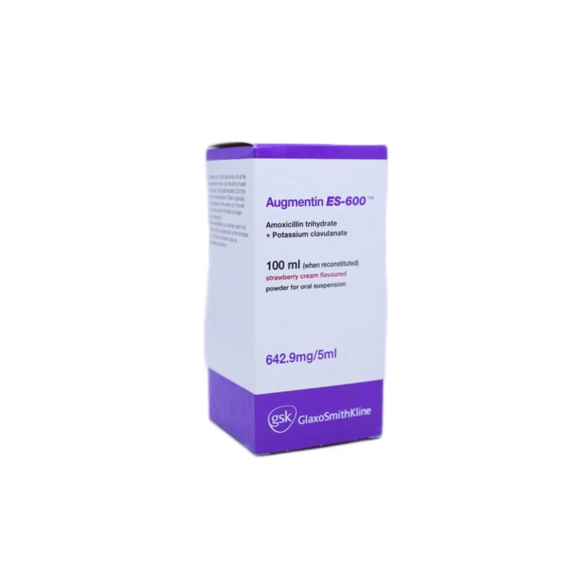 Augmentin Es-600, Amoxicillin At Clavulanate Potassium, Suspension, 642.9 Mg/5 Ml - 100 Ml (Larawan 1 ng 1)