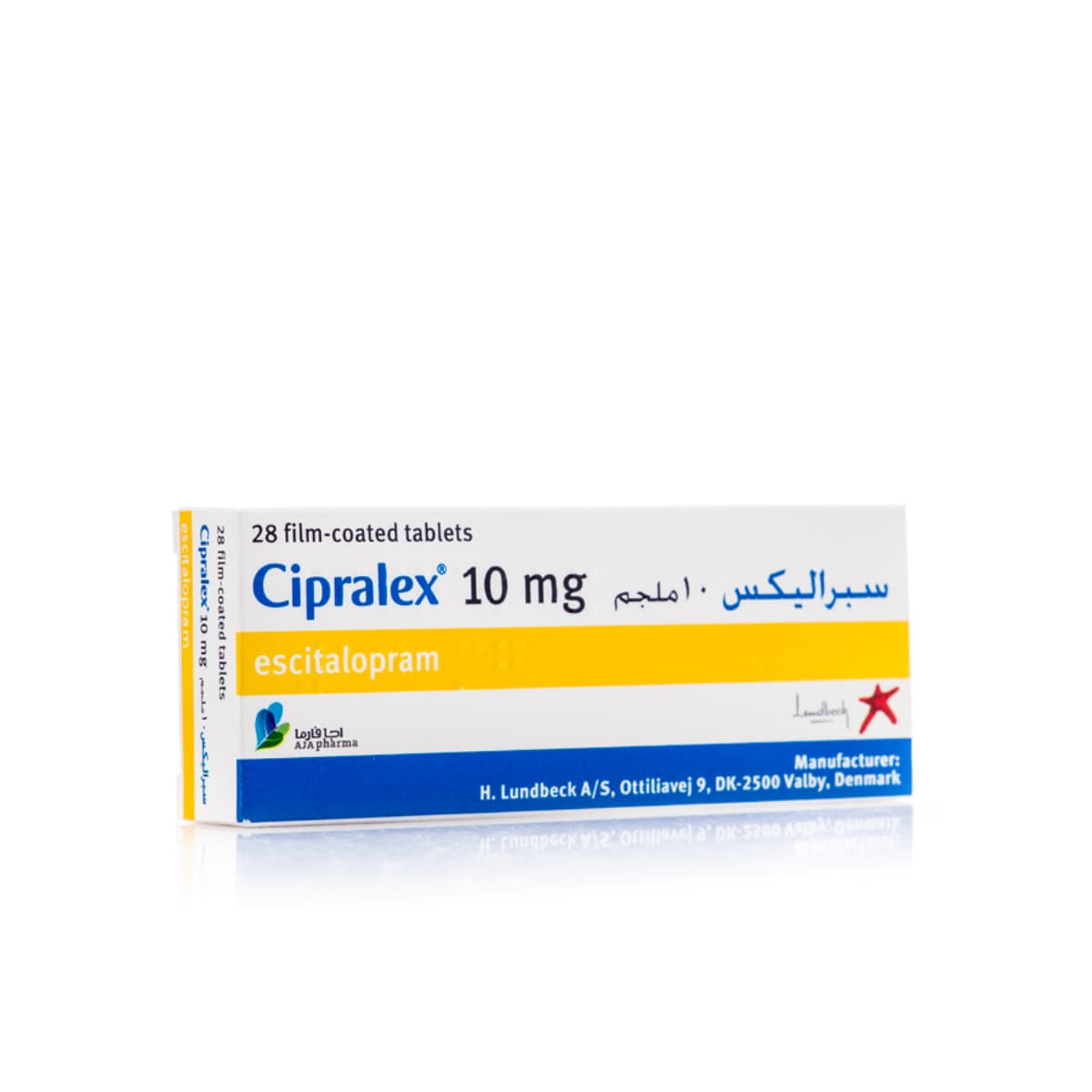 Cipralex10 Mg, Antidepressant, Para sa Mental Disorder - 28 Tablets (Larawan 1 ng 1)