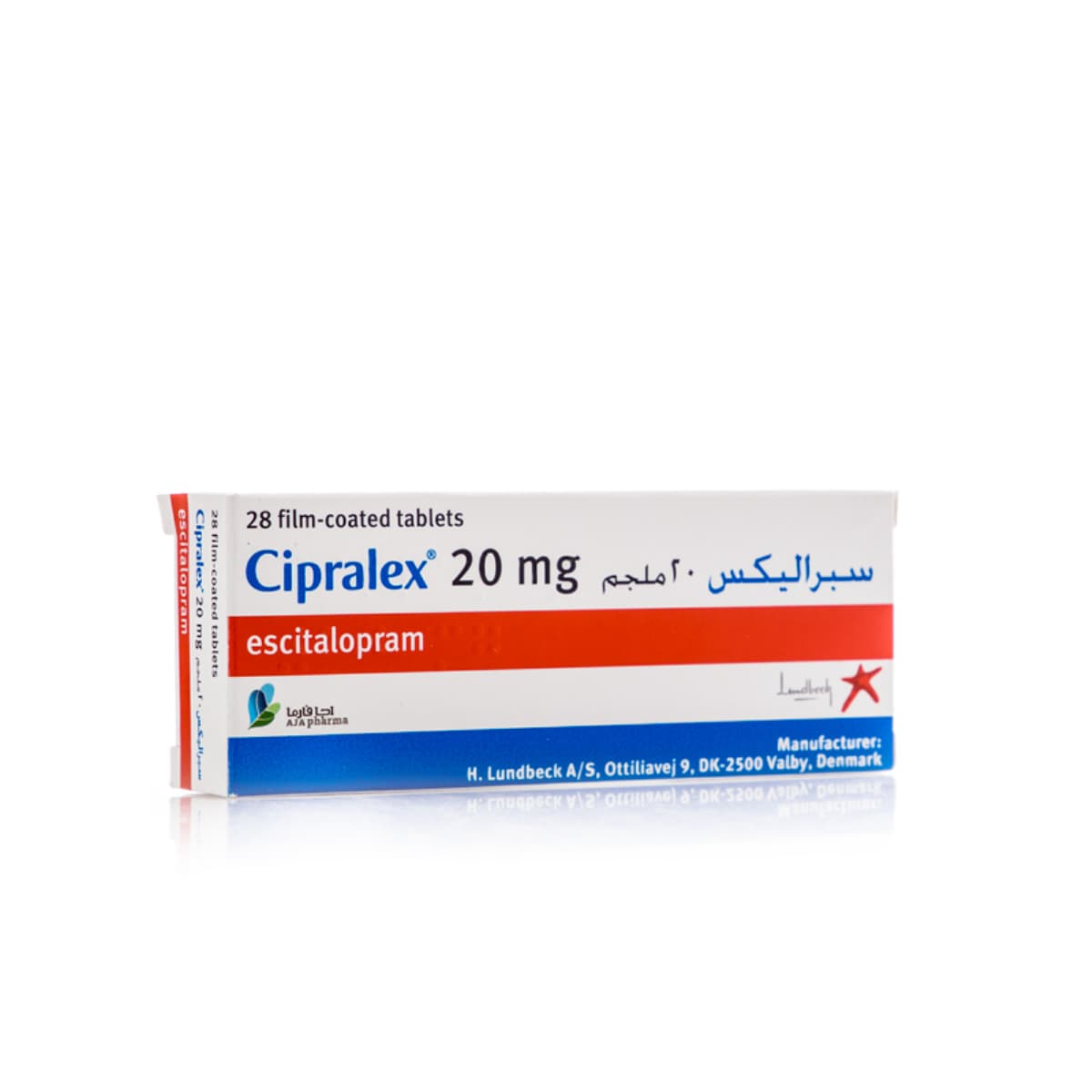 Cipralex20 Mg, Antidepressant, Para sa Mental Disorder - 28 Tablets (Larawan 1 ng 1)