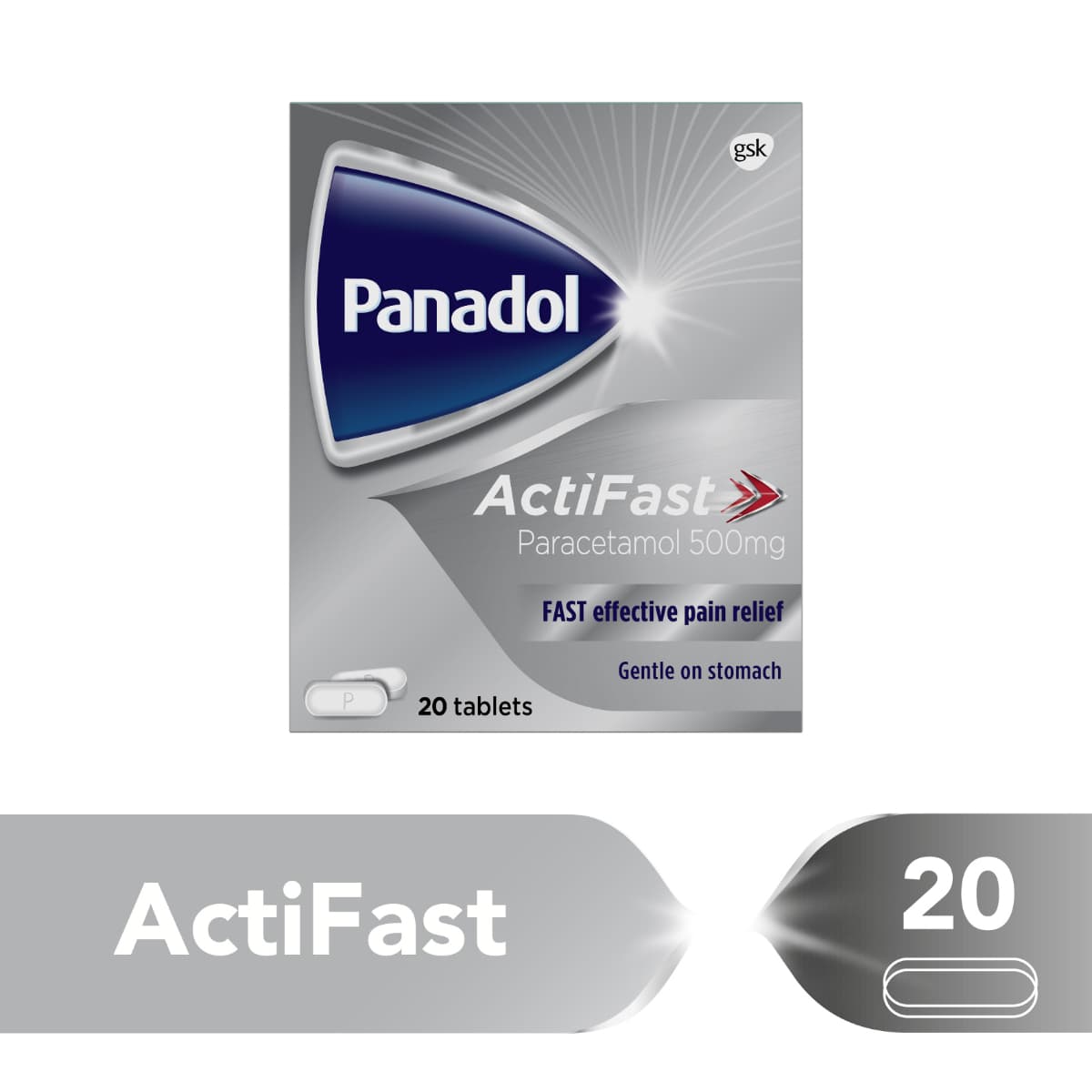 Panadol Actifast - 20 Tablets (Image 2 of 2)