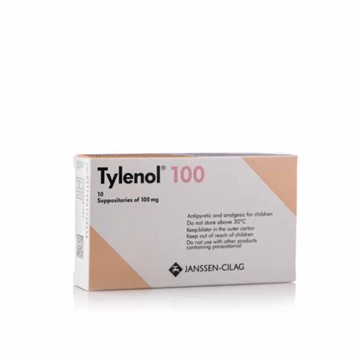 Tylenol 100 Mg, Analgesic & Antipyretic - 10 Suppositories (Image 1 of 1)