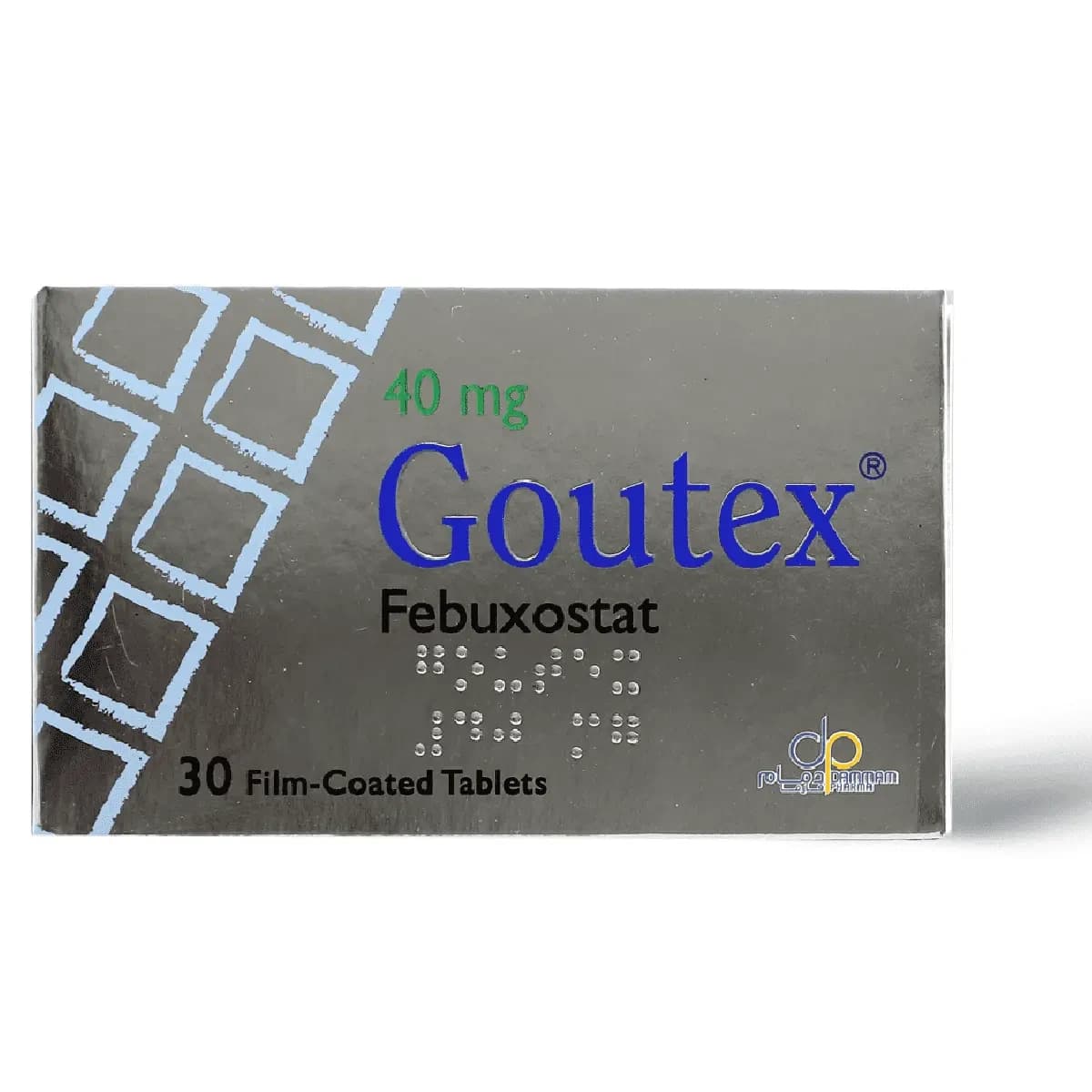 Goutex 40 Mg, For High Levels of Uric Acid - 30 Tablets (Image 1 of 3)