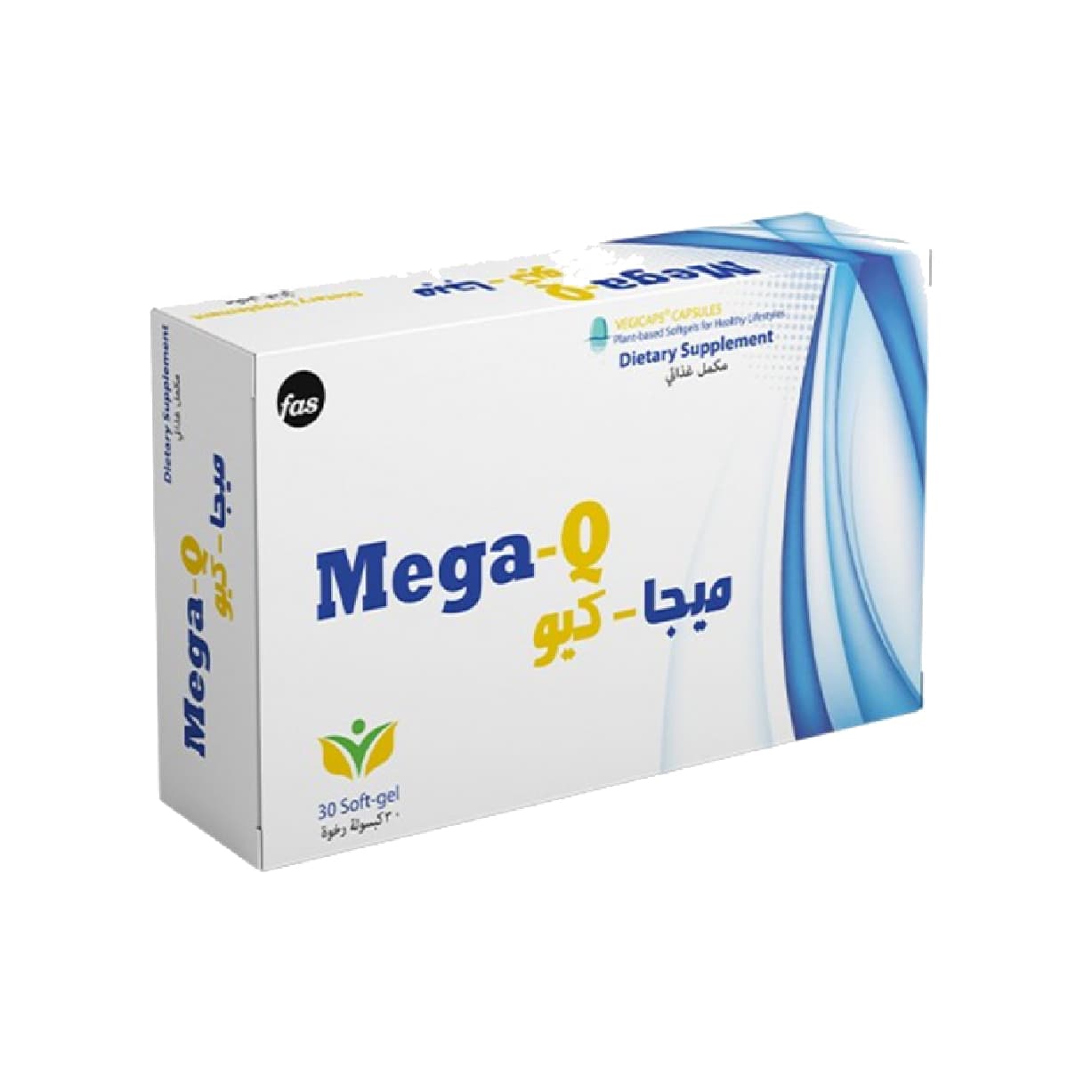 FAS Mega-Q Coenzyme Q10 اور Lycopene Antioxidants - 30 کیپسول (تصویر 1 از 1)