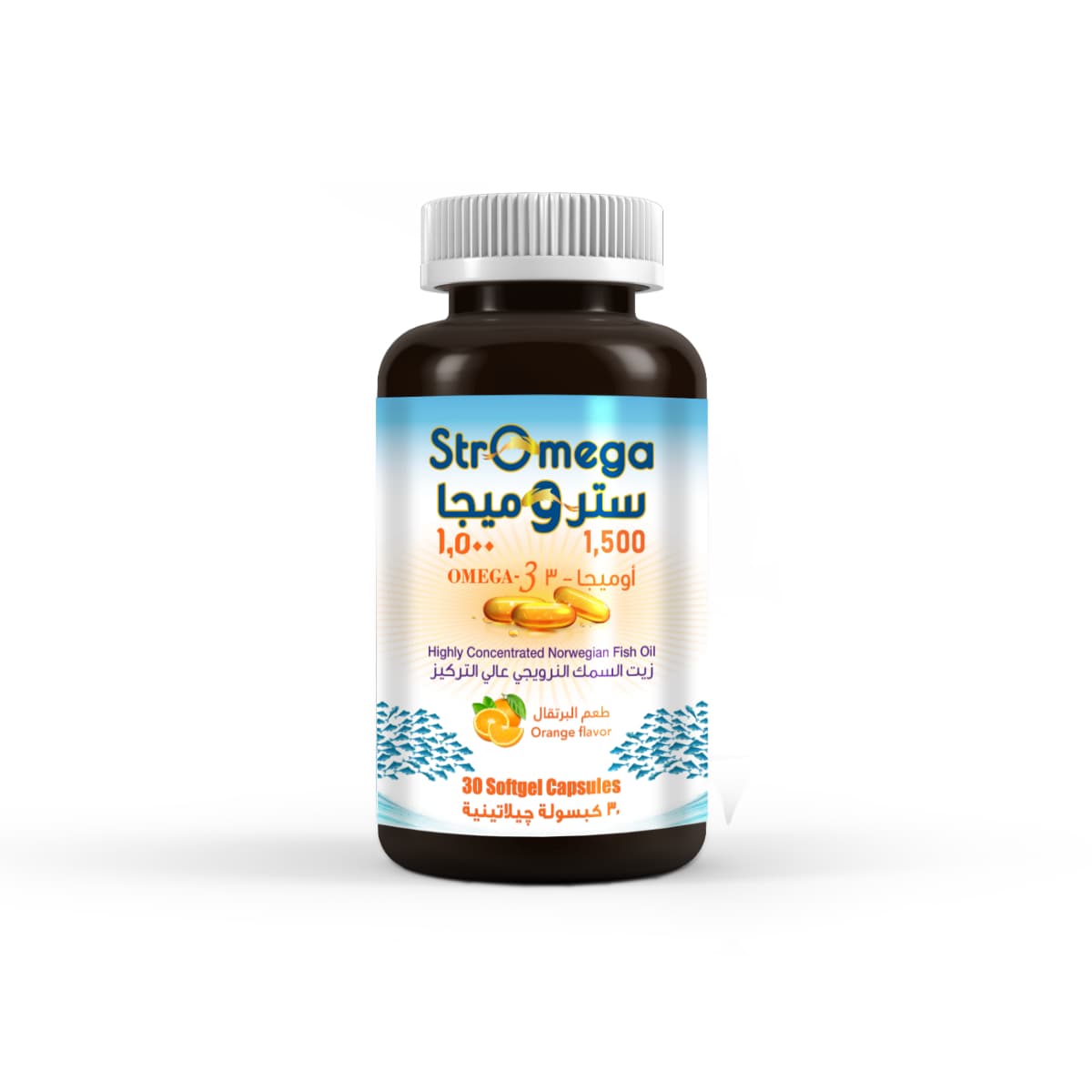 Stromega, Omega 3, Fish Oil 1500 Mg, Orange Flavor - 30 Capsules (Larawan 3 ng 3)
