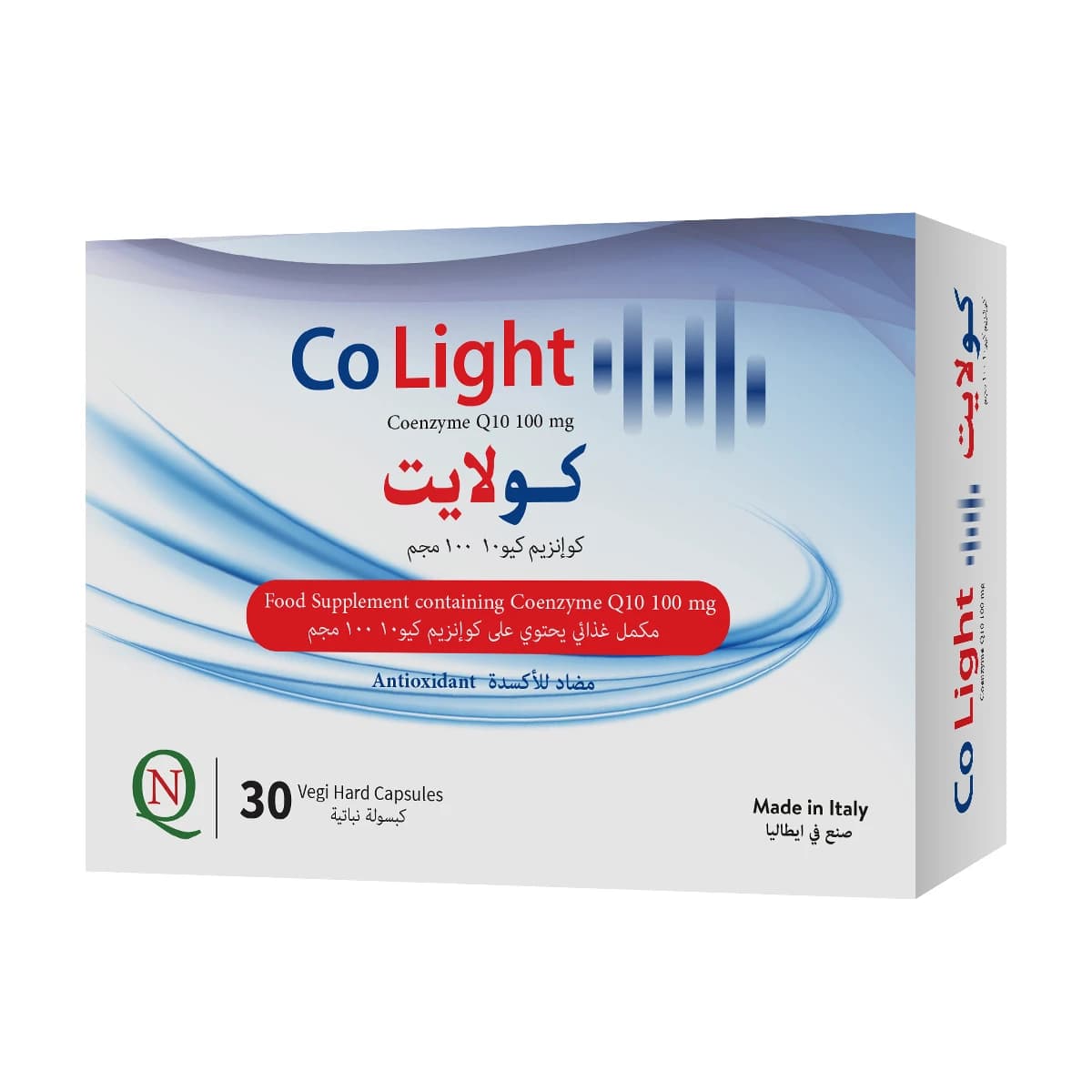 Co Light, Food Supplement, Co Enzyme Q10, 100 Mg - 30 Capsules (Image 1 of 3)