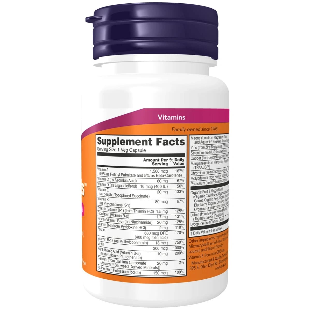 Now, Daily Vits, Multi Vitamin & Mineral - 30 Capsule (Image 1 of 2)