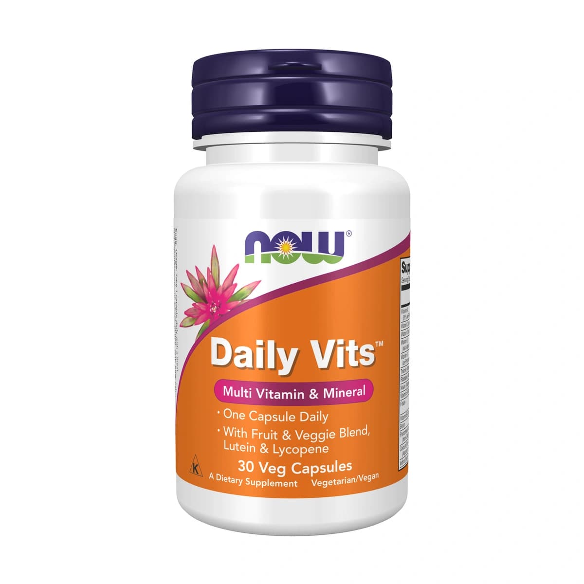 Now, Daily Vits, Multi Vitamin & Mineral - 30 Capsule (Image 2 of 2)