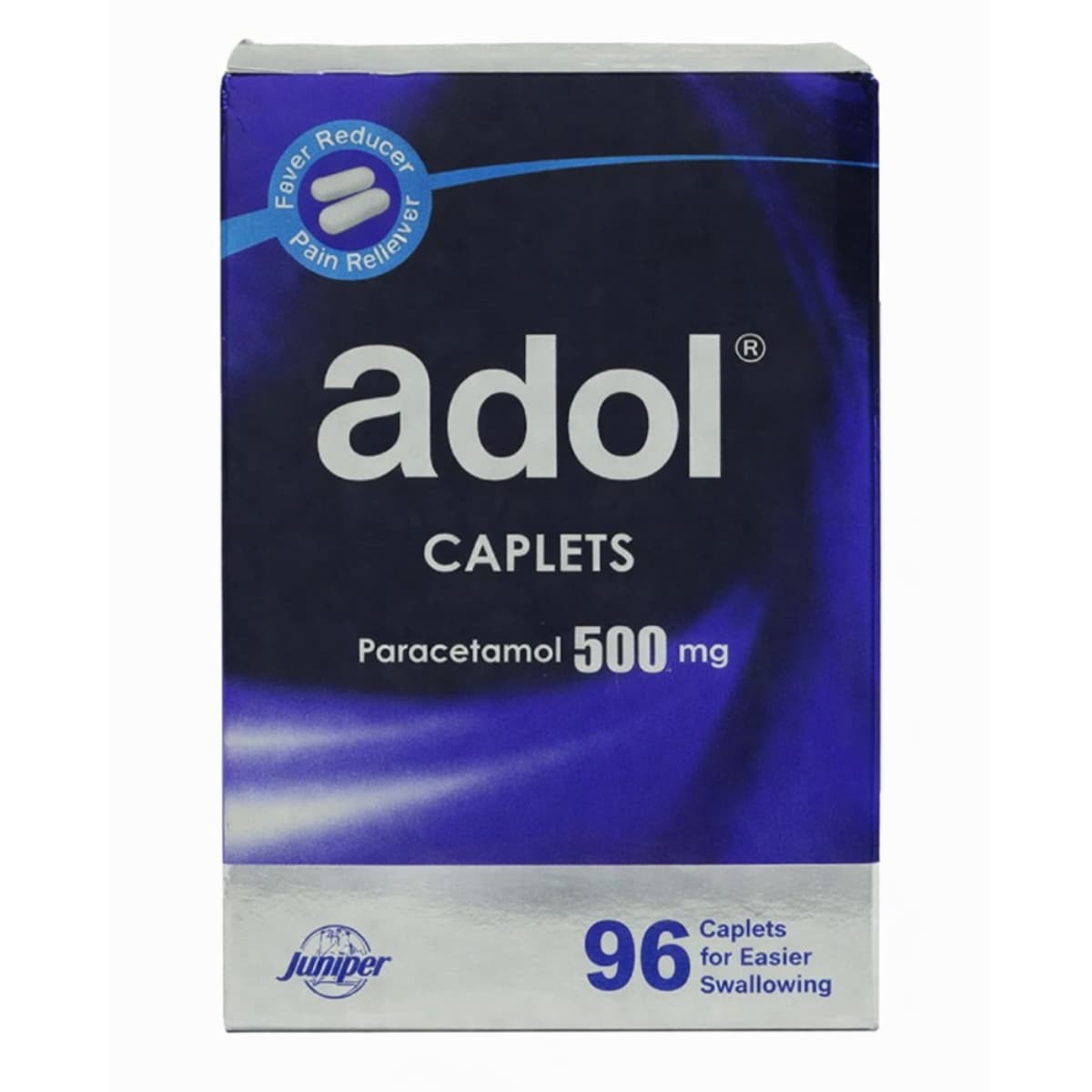 Adol, Paracetamol 500 Mg, Fever & Pain Reliever - 96 Tablets (Larawan 1 ng 1)