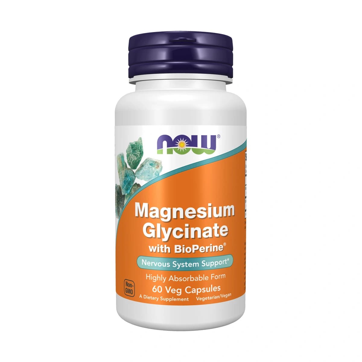 Ngayon, Magnesium Glycinate, Suporta sa Nervous System - 60 Capsules (Larawan 2 ng 2)
