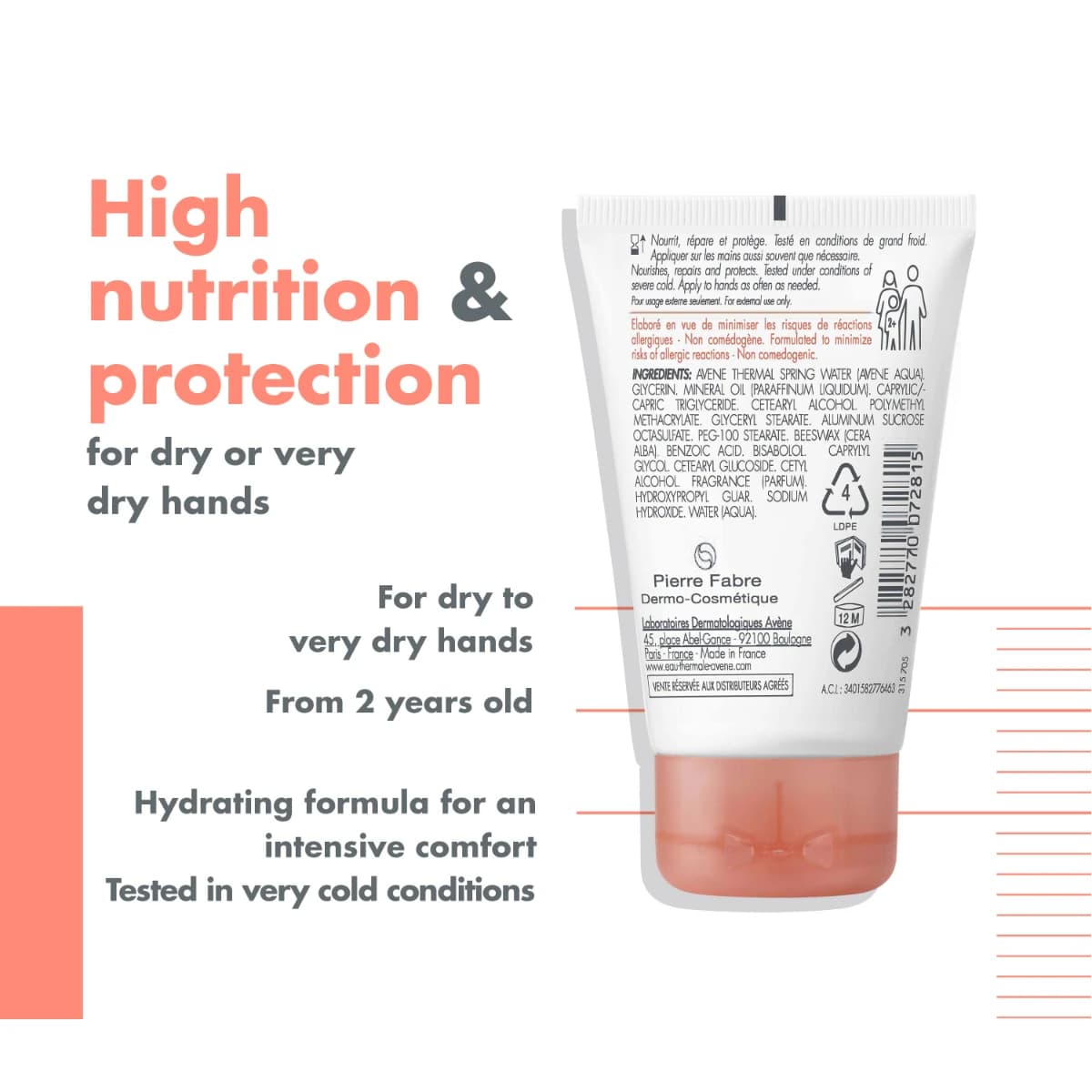Avene, Concentrated Hand Cream With Cold Cream - 50 Ml (Larawan 3 ng 5)