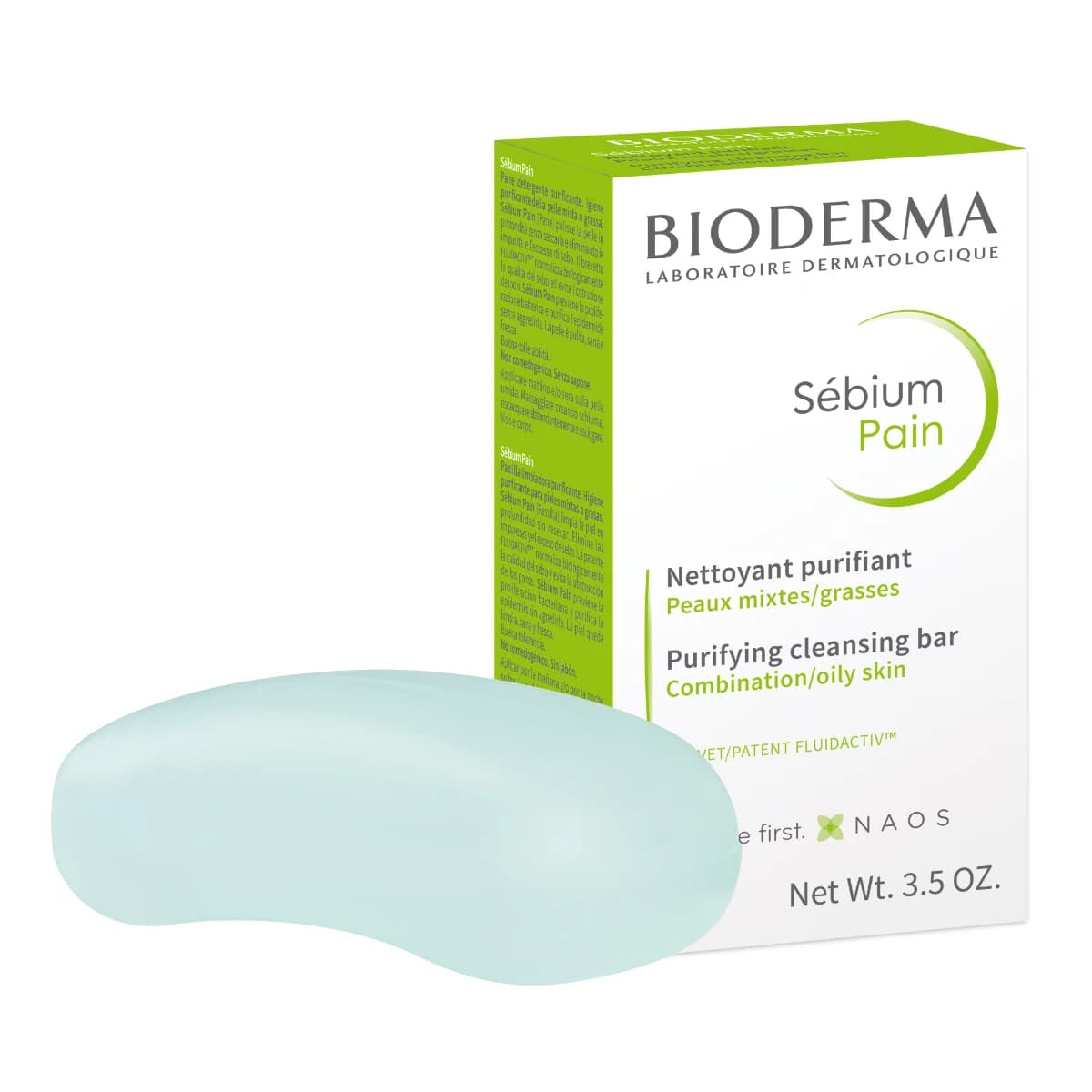Bioderma Sebium Pain, Purifying Cleansing Soap Bar, For Combined/Oily Skin - 100 Gm (Image 1 of 1)