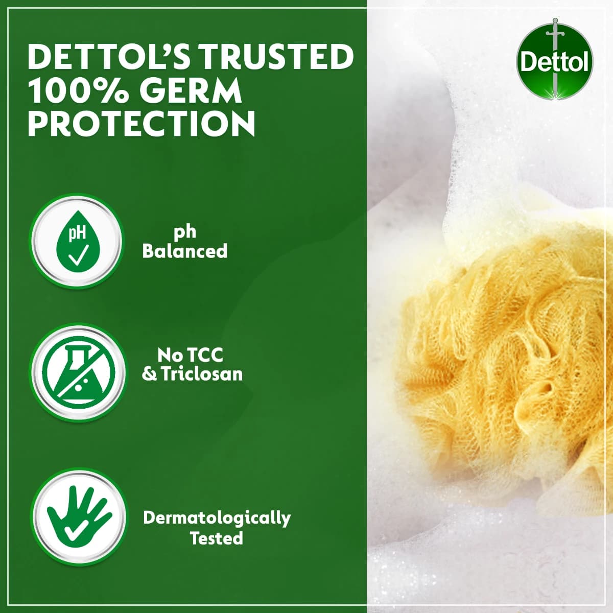 Dettol Cool Shower Gel at Body Wash, Menthol at Eucalyptus Scent, 250ml (Larawan 4 ng 5)