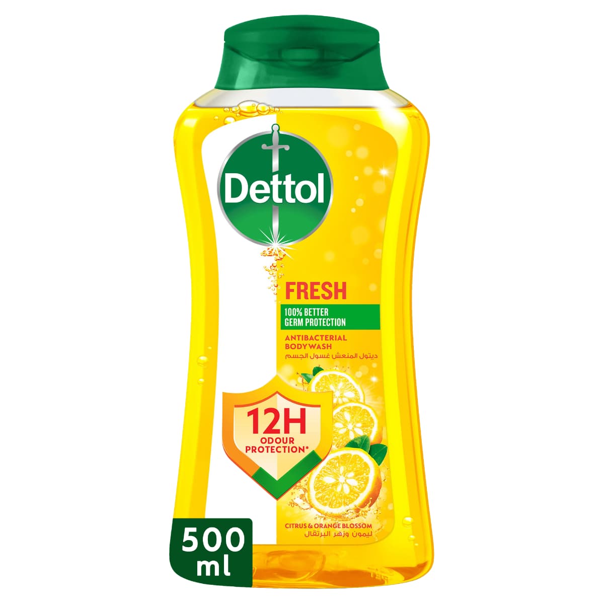 Dettol Fresh Shower Gel at Body Wash, Citrus at Orange Blossom – 500 ml. (Larawan 2 ng 2)
