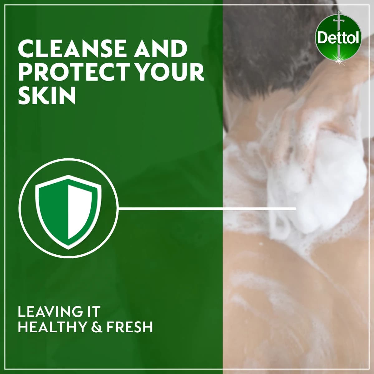 Dettol, Shower Gel Antiseptic Original - 250 Ml (Image 3 of 5)
