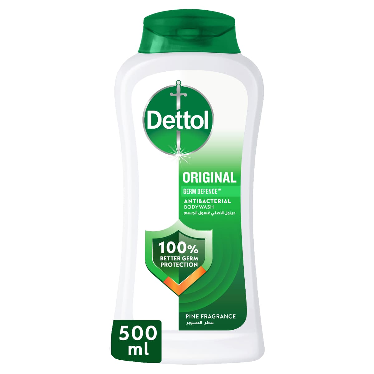 Dettol Original Shower Gel at Body Wash, Pine Scent – 500 ml. (Larawan 2 ng 2)