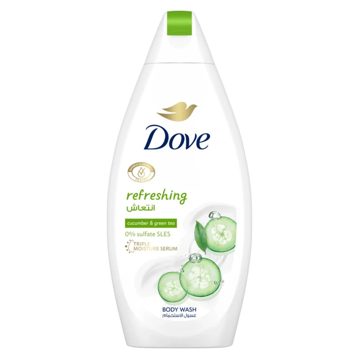 Dove, Shower Gel, Go Fresh, Cucumber at Green Tea - 500 Ml (Larawan 1 ng 4)