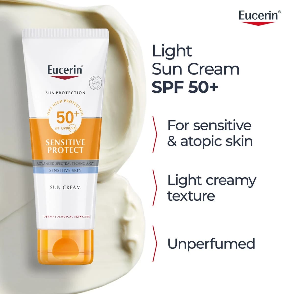 Eucerin Sun Cream Spf50+ - 50 Ml (Image 4 of 5)