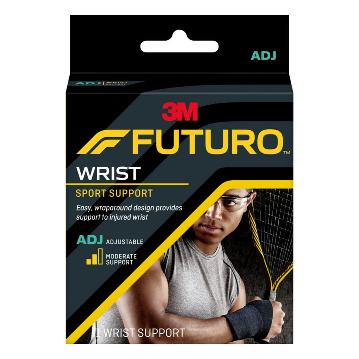 Futuro, Sport Wrist Support Adjustable Fit Black – 1 Pc (Image 2 of 2)