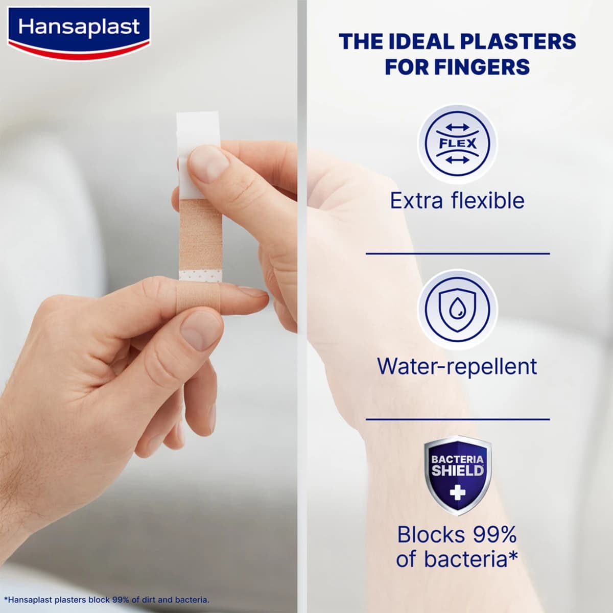 Hansaplast Finger Type Wound Plasters – 16 na piraso (Larawan 1 ng 2)