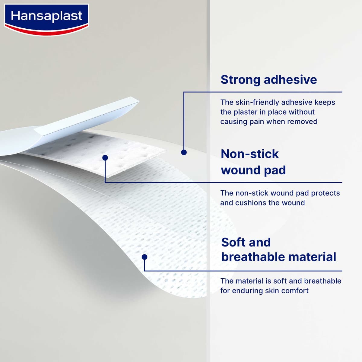 Hansaplast Wound Plaster, Sensitive – 20 Pieces (Larawan 1 ng 1)