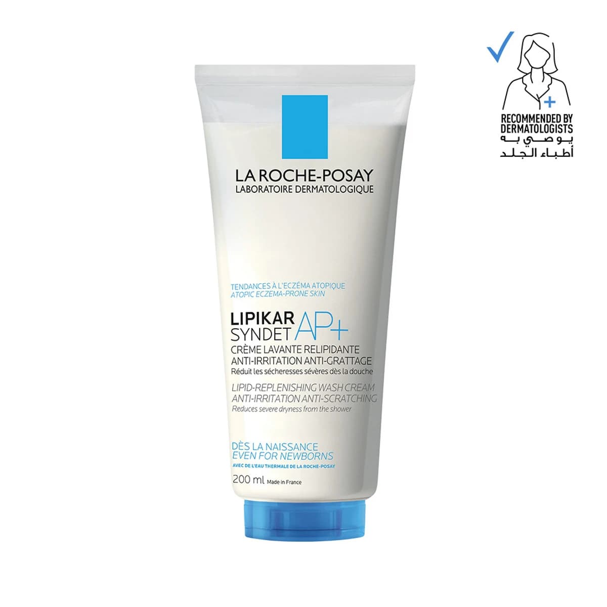 La Roche-Posay, Lipikar Syndet Ap+, Wash Cream, Anti-Irritation & Anti-Scratching - 200 Ml (Image 1 of 5)