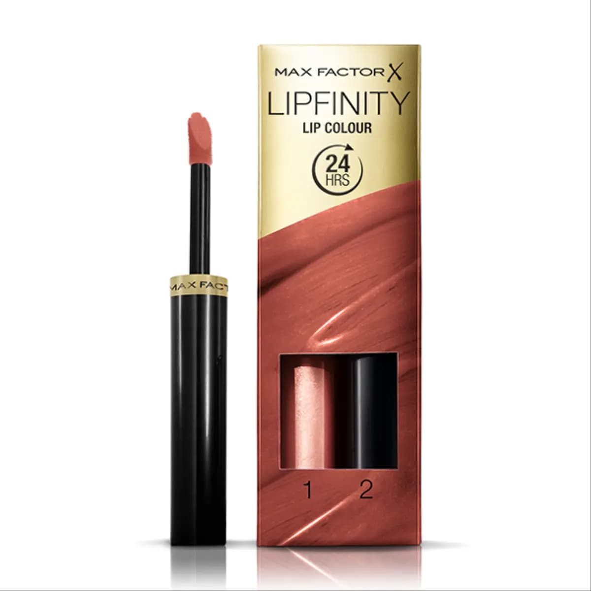 Max Factor, Lipfinity Lip Colour Lipstick, 2-Step Long Lasting Spicy - 1 Kit (Image 1 of 1)