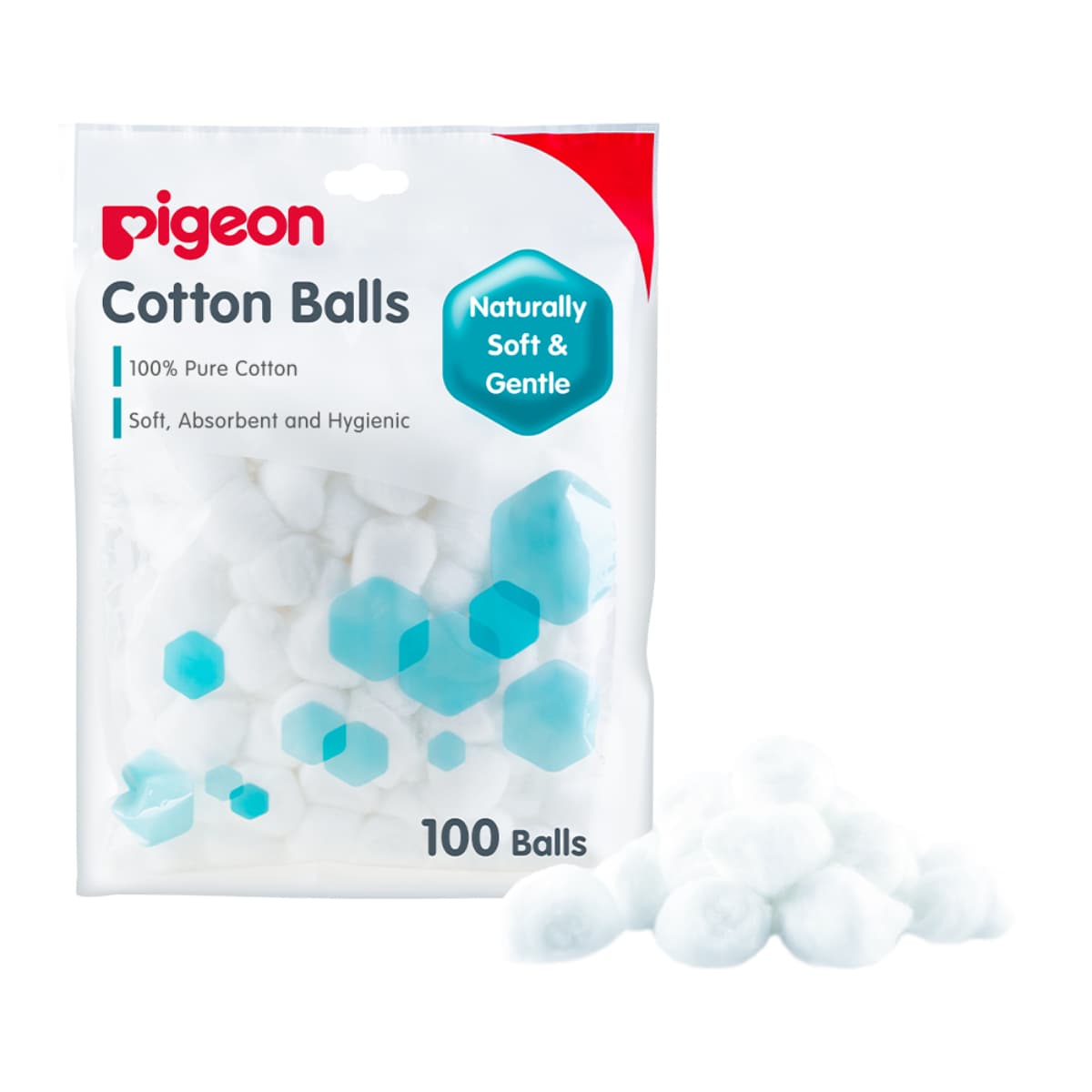 Pigeon, Cotton Balls For Babies - 100 Pcs (Image 2 of 2)