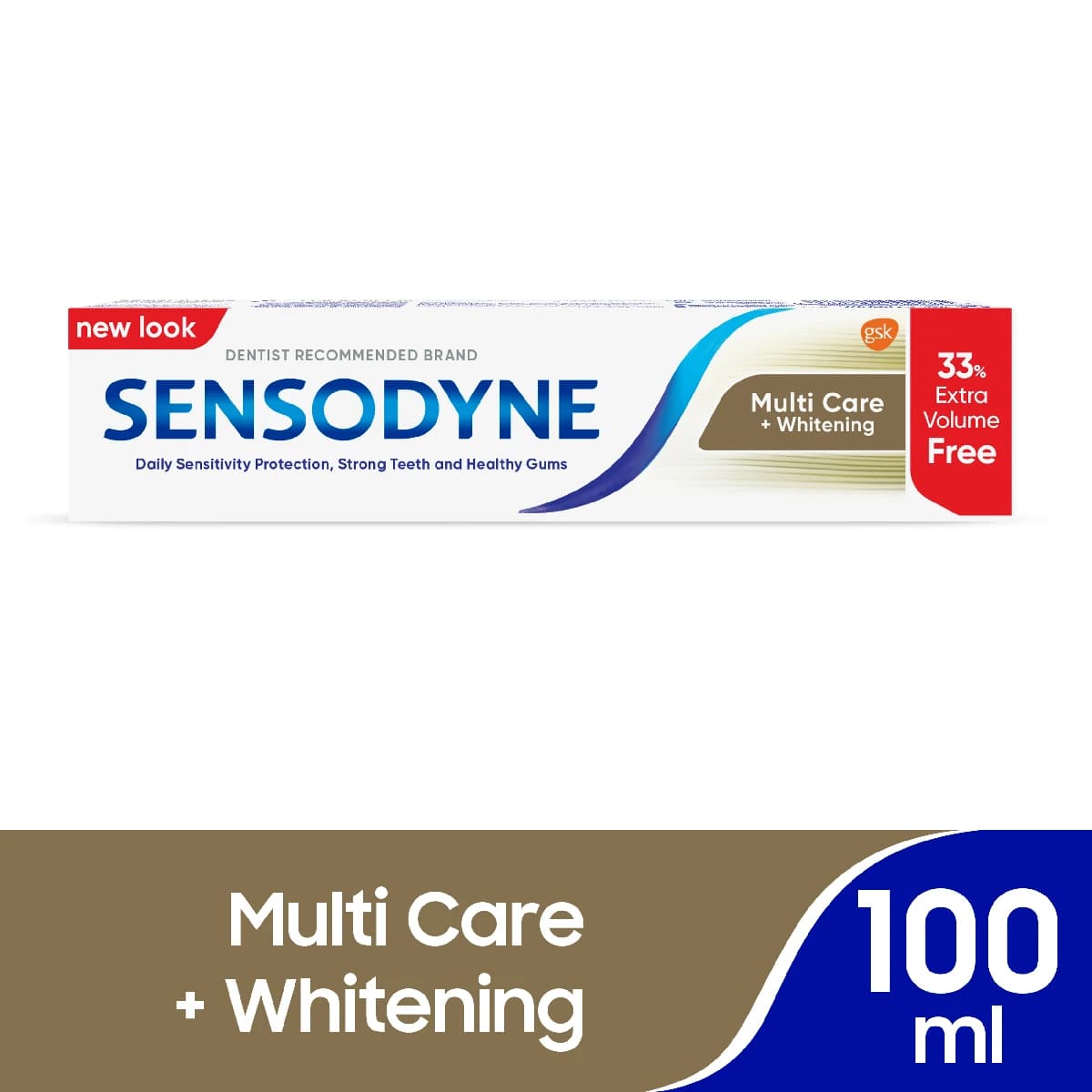 Sensodyne, Multi Care & Whitening Toothpaste 33% Extra - 100 Ml (Image 1 of 2)