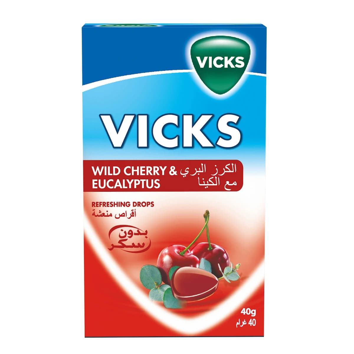 Vicks, Throat Refreshing, With Wild Cherry & Eucalyptus - 40 Gm (Image 1 of 3)