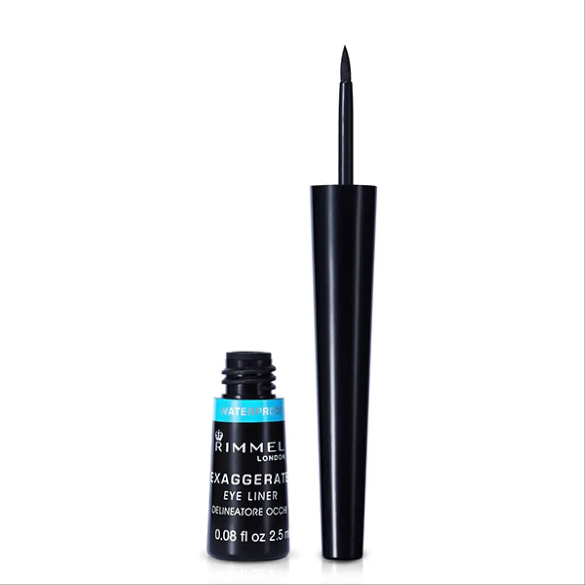 Rimmel, Exaggerate Eyeliner Waterproof Black - 1 Pc (Larawan 1 ng 1)