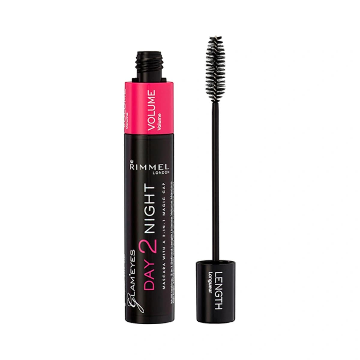 Rimmel, Day 2 Night Mascara Black - 1 Pc (Larawan 1 ng 1)