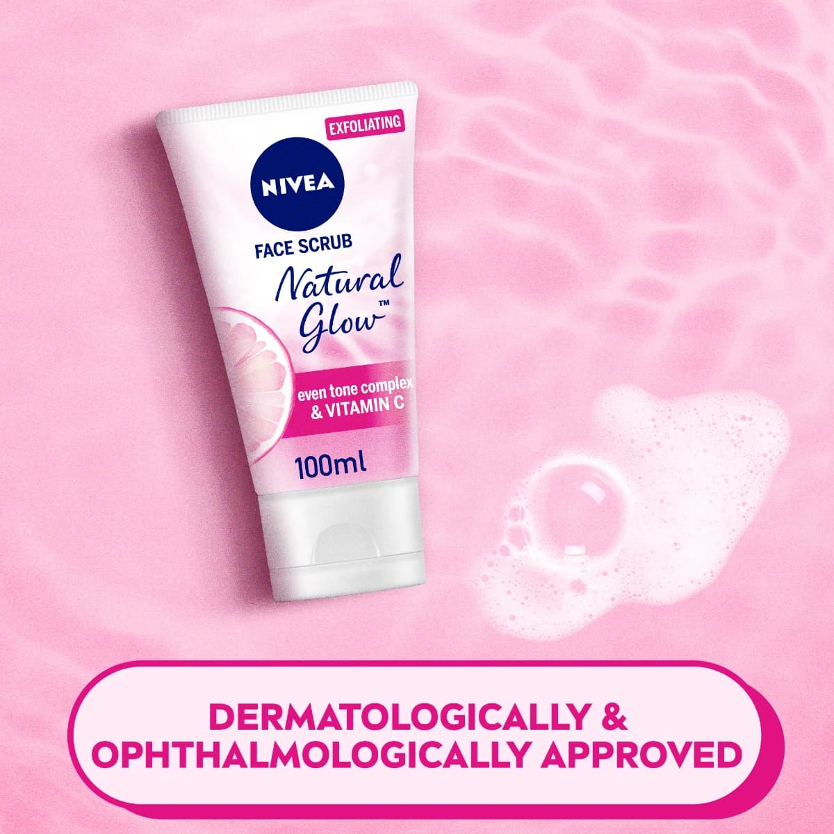 Nivea, Face Scrub Natural Fairness With Vitamin E & C - 100 Ml (Larawan 5 ng 5)