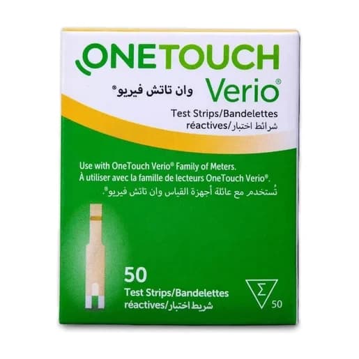 One Touch, Verio Diabetic Strips - 50 Pcs (Image 1 of 1)