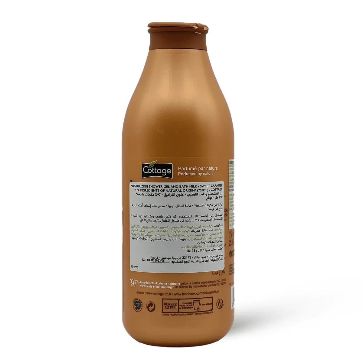 کاٹیج دودھ اور کیریمل شاور جیل - 750 ملی لیٹر (تصویر 1 از 2)