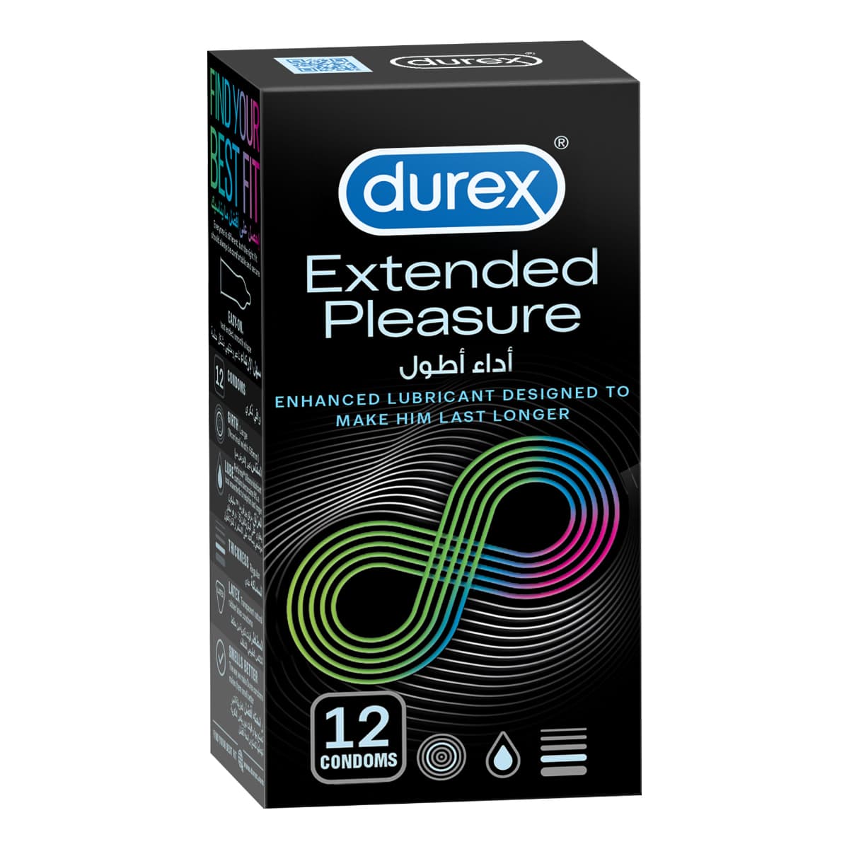 Durex, Condom Extended Pleasure - 12 Pcs (Image 2 of 2)
