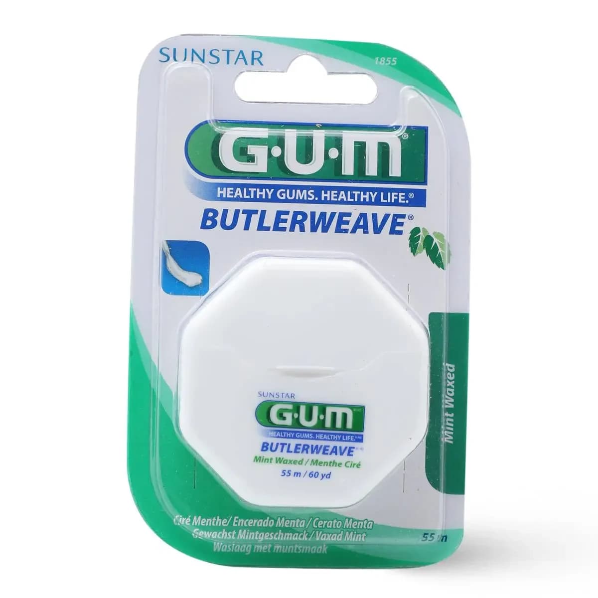 Gum, Dental Floss,Bulter Weave, Mint Waxed - 55 M (Image 1 of 4)