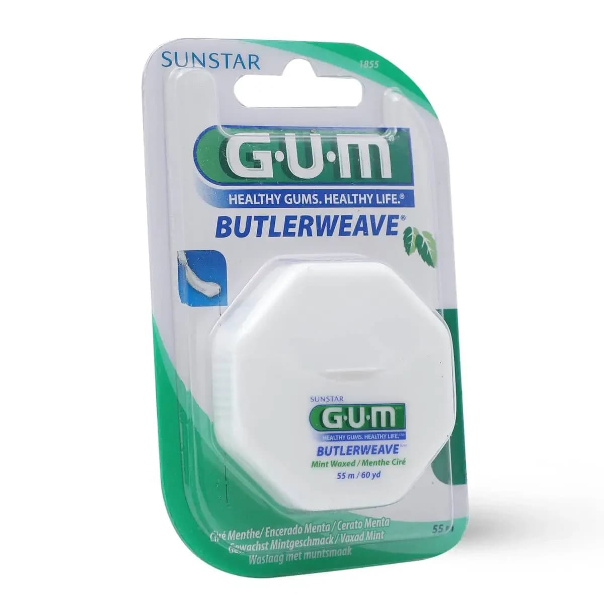 Gum, Dental Floss,Bulter Weave, Mint Waxed - 55 M (Image 3 of 4)