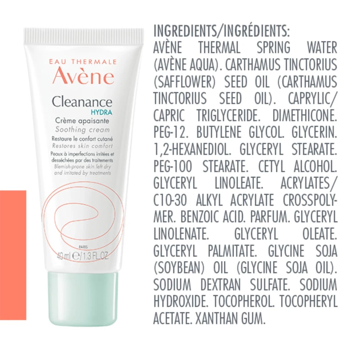 Avene, Cleanance Hydra Cream Restore Skin Comfort - 40 Ml (Larawan 4 ng 4)