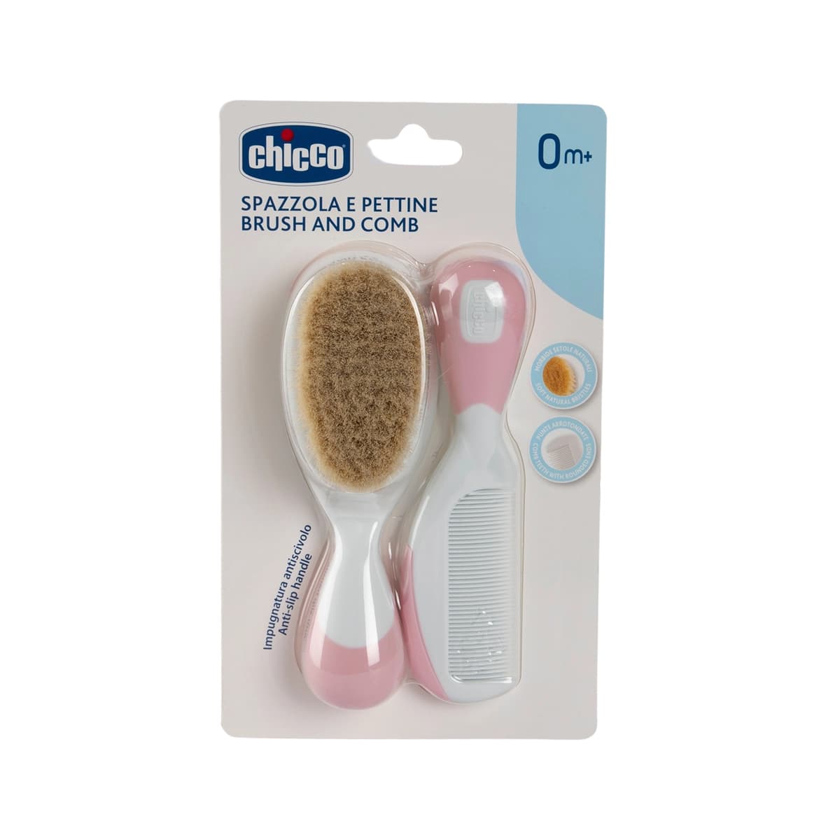 Chicco, Baby Brush & Comb Natural Bristles - 1 Kit (Image 1 of 1)