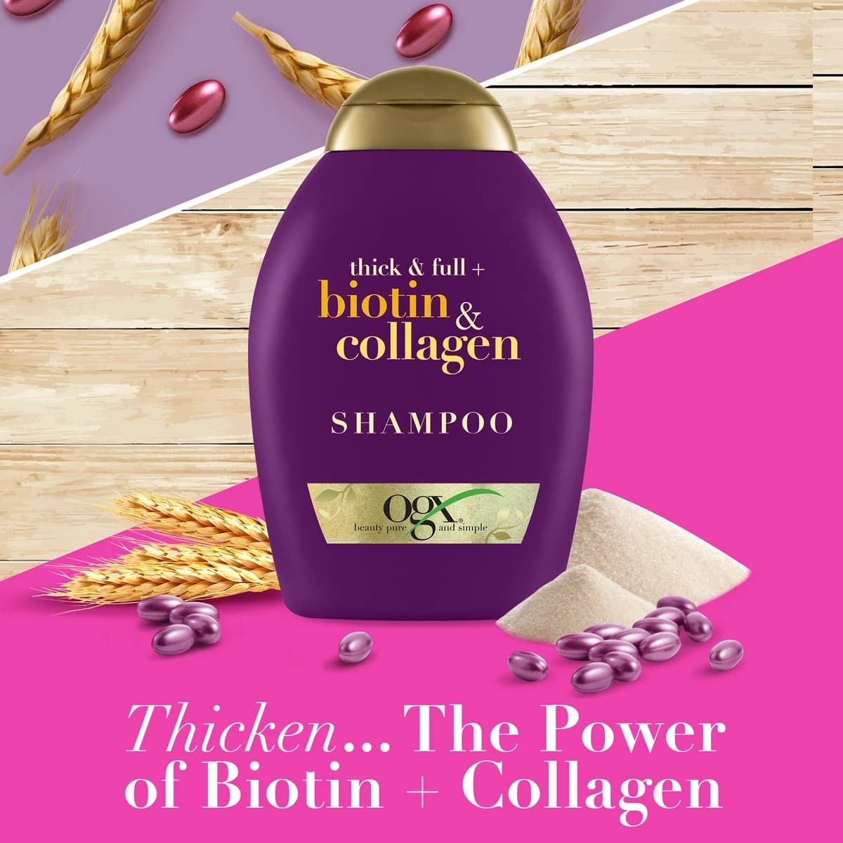OGX, Shampoo Thick And Full With Biotin & Collagen - 385 Ml (Image 2 of 5)