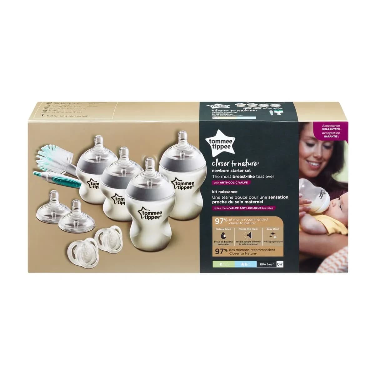 Tommee Tippee, Advance Anti-Colic Kit Newborn 0+ Month - 1 Kit (Larawan 1 ng 5)