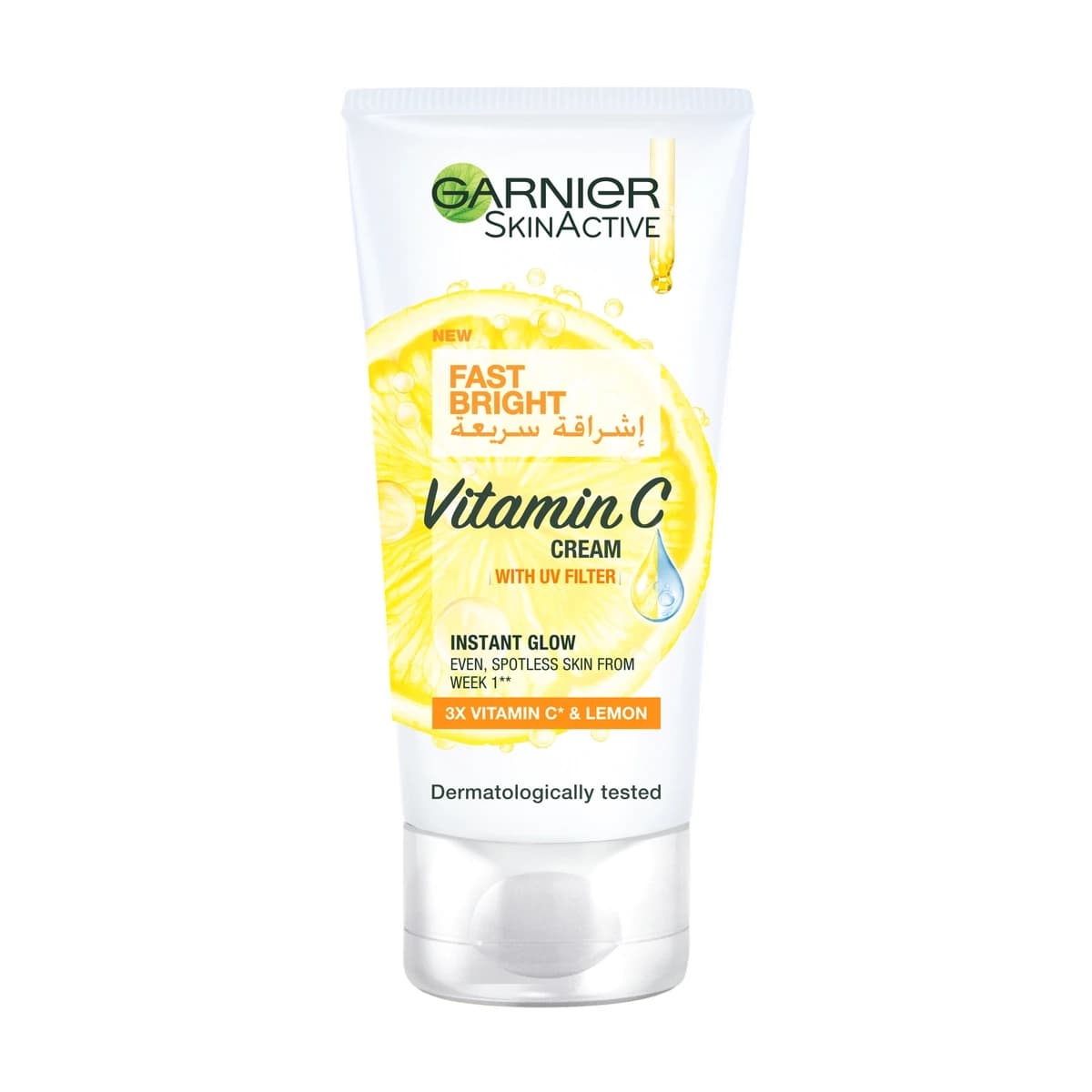 Garnier SkinActive Fast Fairness Day Cream na may 3x Vitamin C at Lemon 50ml (Larawan 1 ng 5)