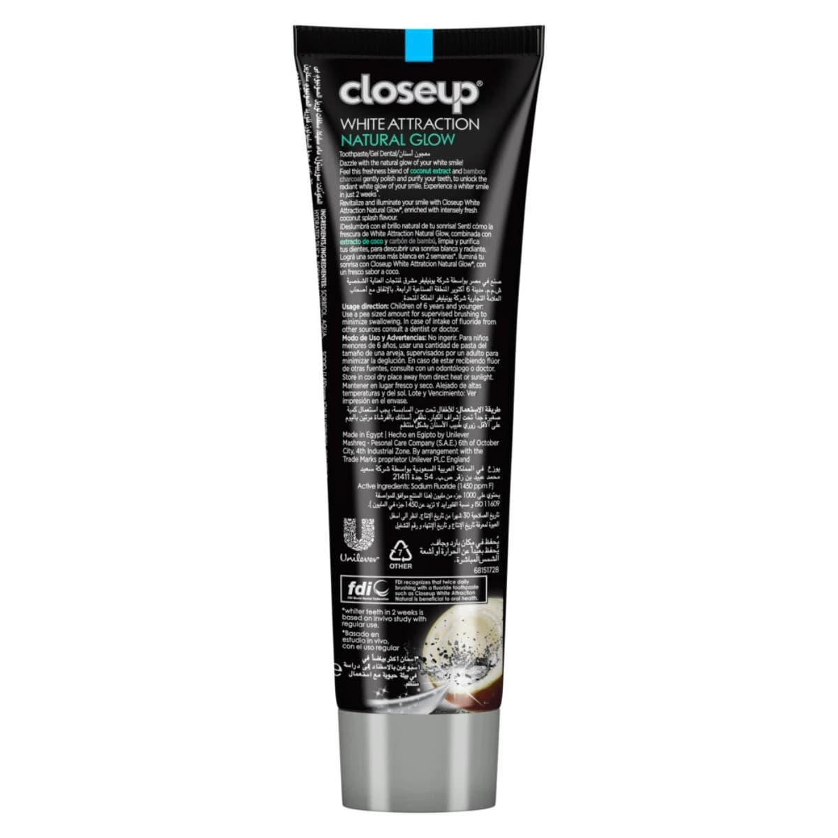 Closeup, Toothpaste White Glow Coconut - 75 Ml (Image 2 of 5)