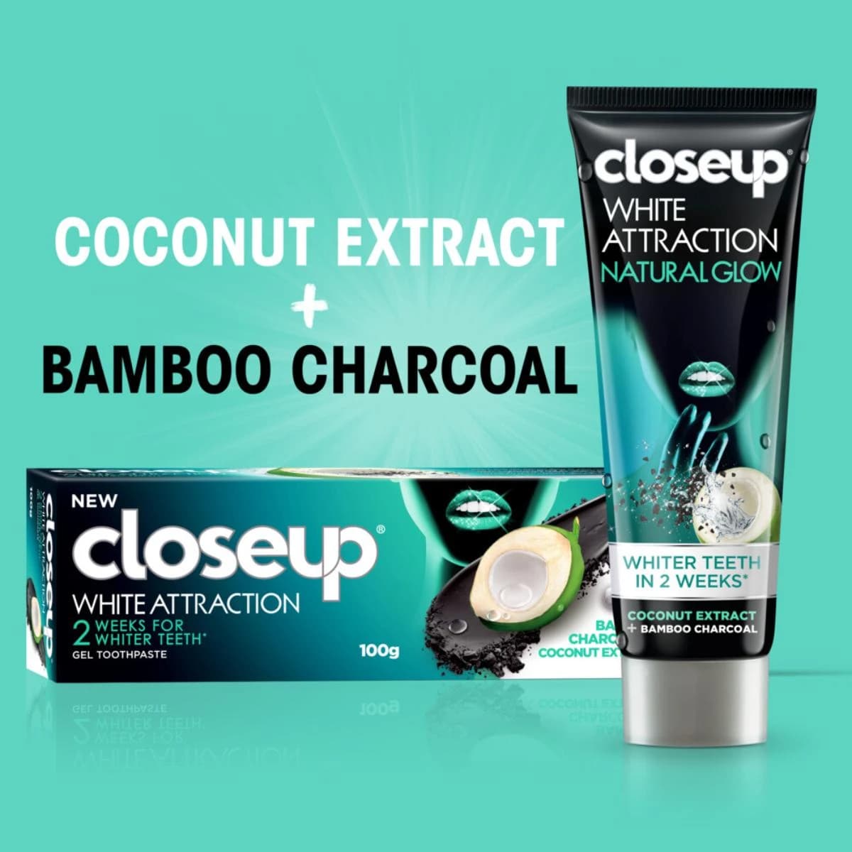 Closeup, Toothpaste White Glow Coconut - 75 Ml (Image 4 of 5)