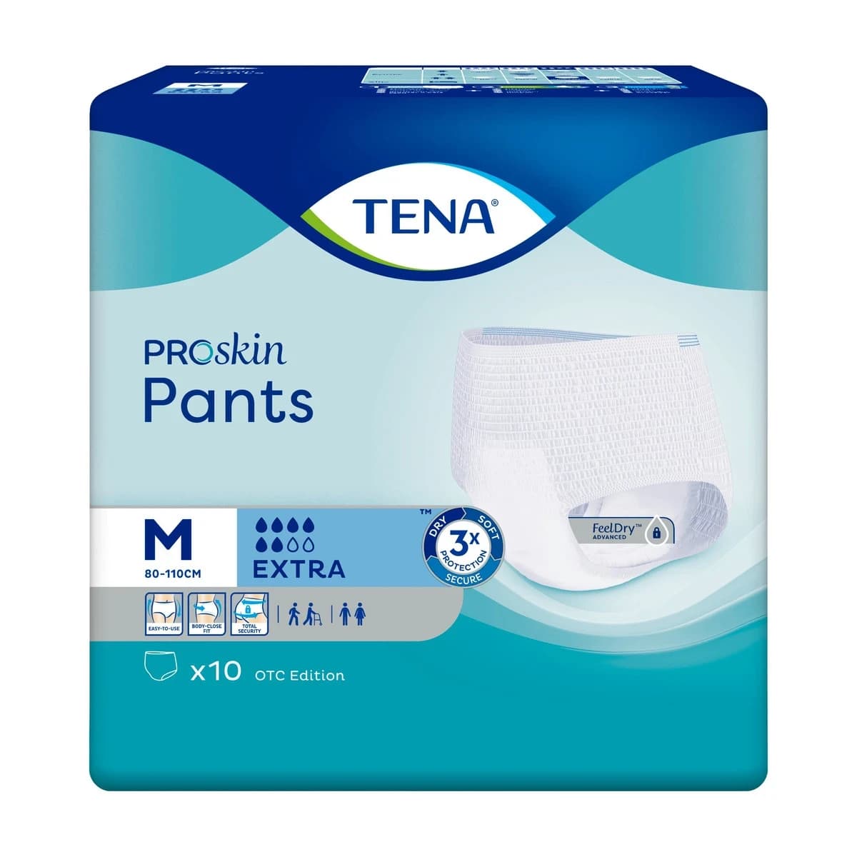 Tena, Adult Pants Extra Medium - 10 Pcs (Larawan 1 ng 1)