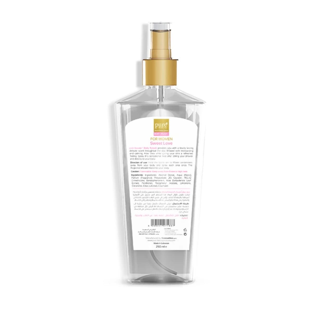 Pure Beauty, Woman Body Splash Sweet Love - 250 Ml (Larawan 2 ng 5)