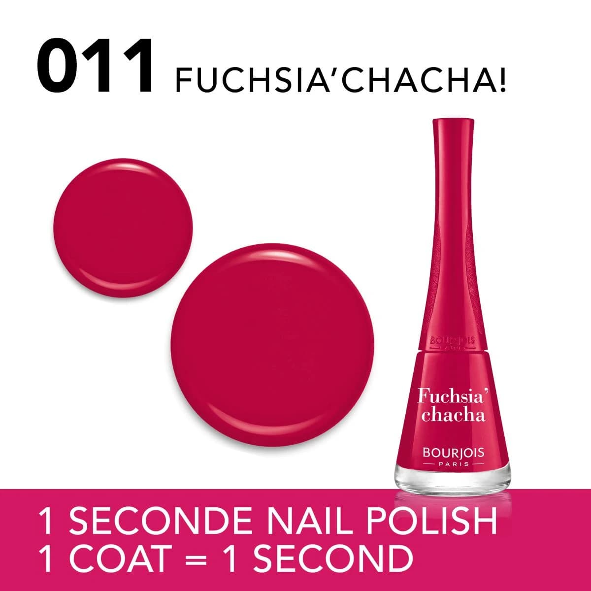 Bourjois, Nail Polish, Fuchsia - 1 Pc (Image 1 of 2)
