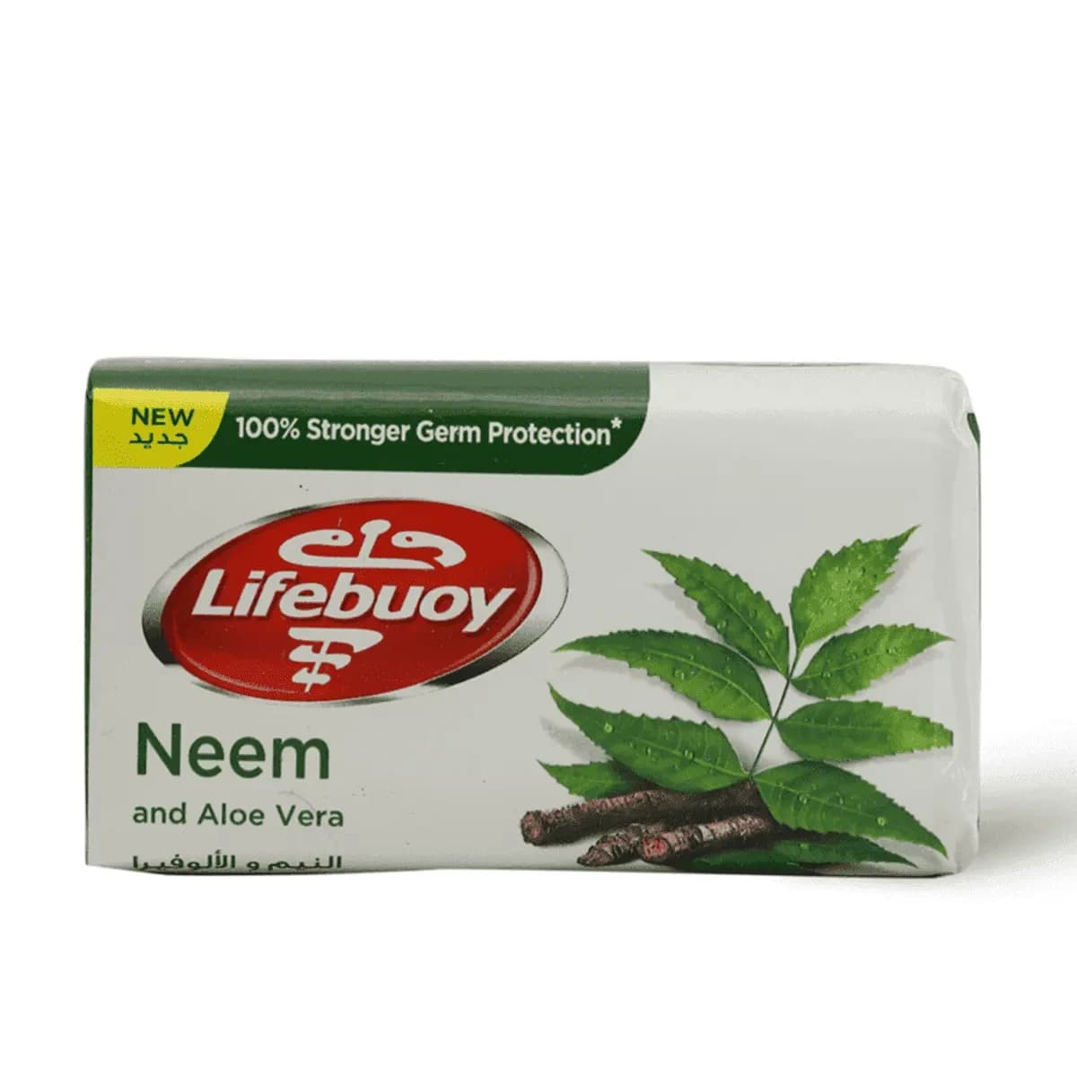 Lifebuoy, Soap Bar Antibacterial Neem & Aloe Vera - 125 Gm (Larawan 1 ng 4)