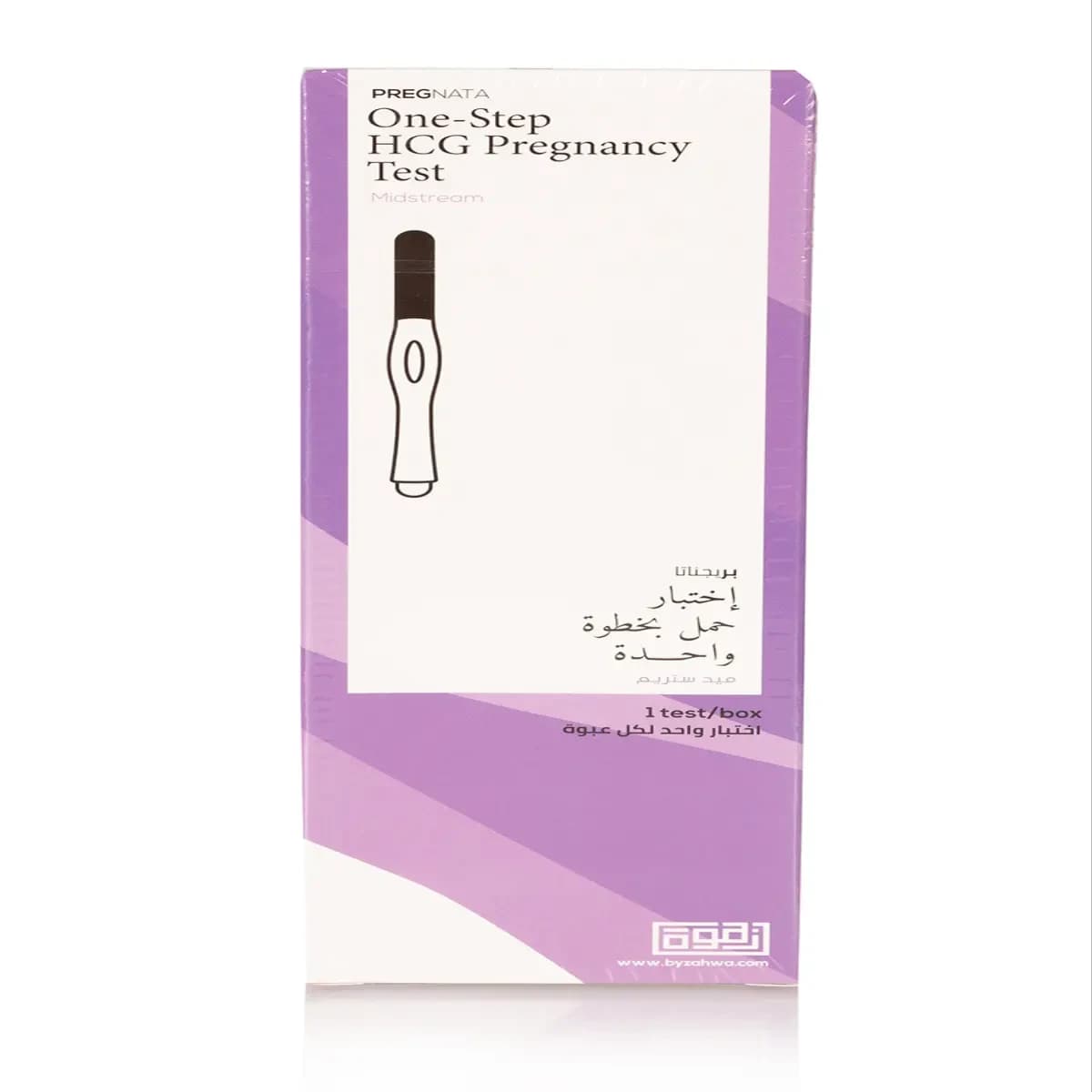 Pregnata, One Step Hcg Pregnancy Test, Midstream - 1 Pc (Larawan 1 ng 1)
